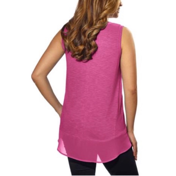 ADRIENNE VITTADINI high-low sleeveless blouse - Picture 2 of 8